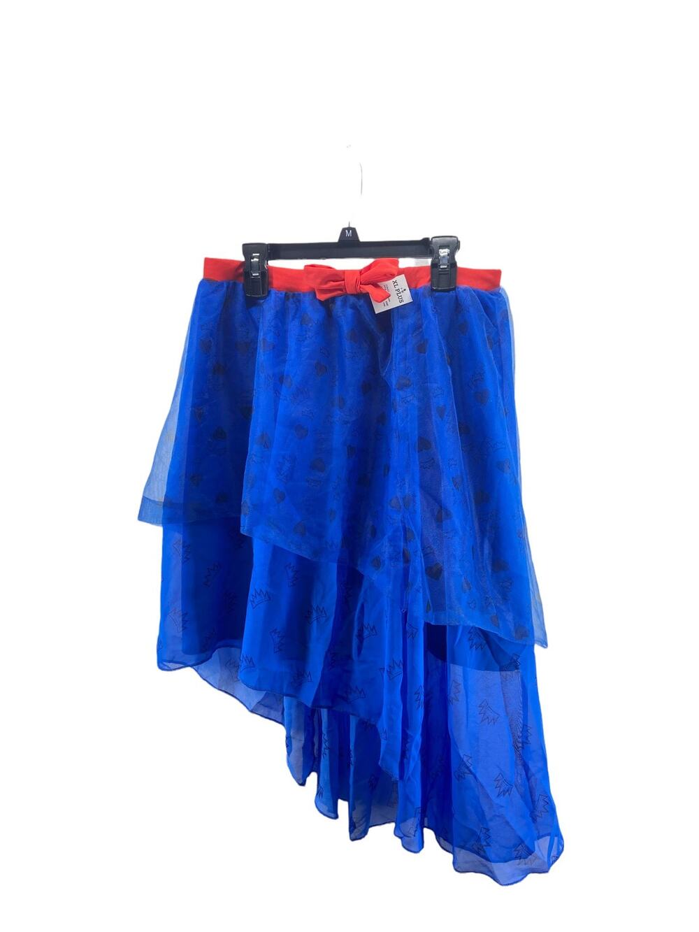 NWT Disney Descendants 3 Blue Tulle Asymmetrical Skirt Youth Size XL Plus